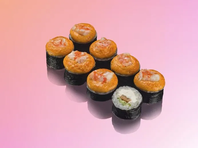 Запечённый Острый с креветкой