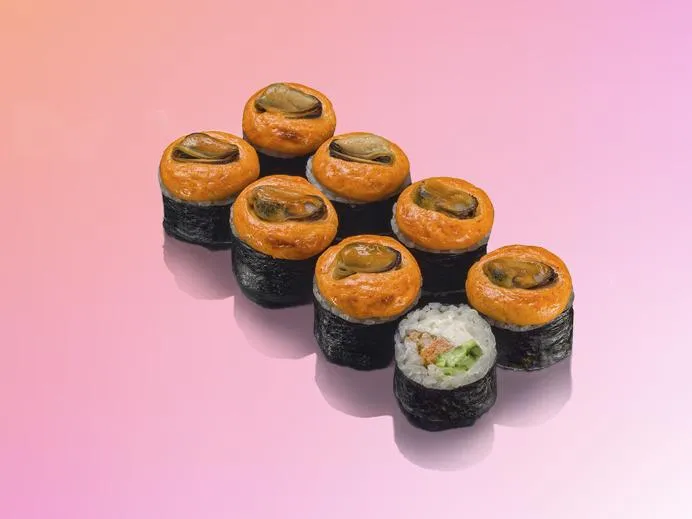 Запечённый Острый с мидиями