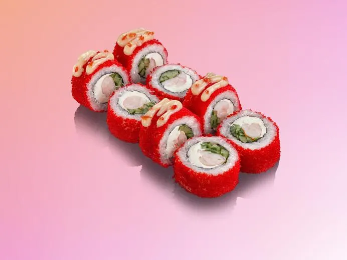 Сливочная креветка в икре