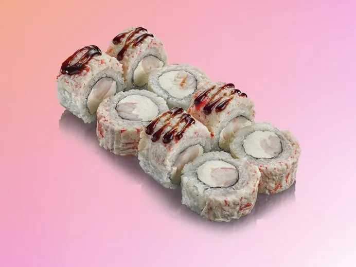 Филадельфия с крабом и креветкой