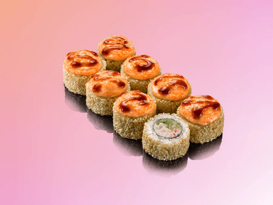 Запечённая Калифорния в кунжуте 